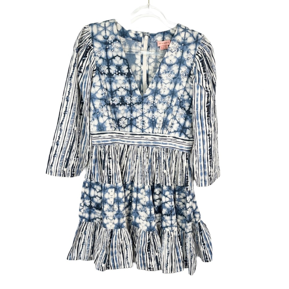 Anthropologie Not So Serious Pallavi Mohan Mini Dress Womens Small Floral Boho